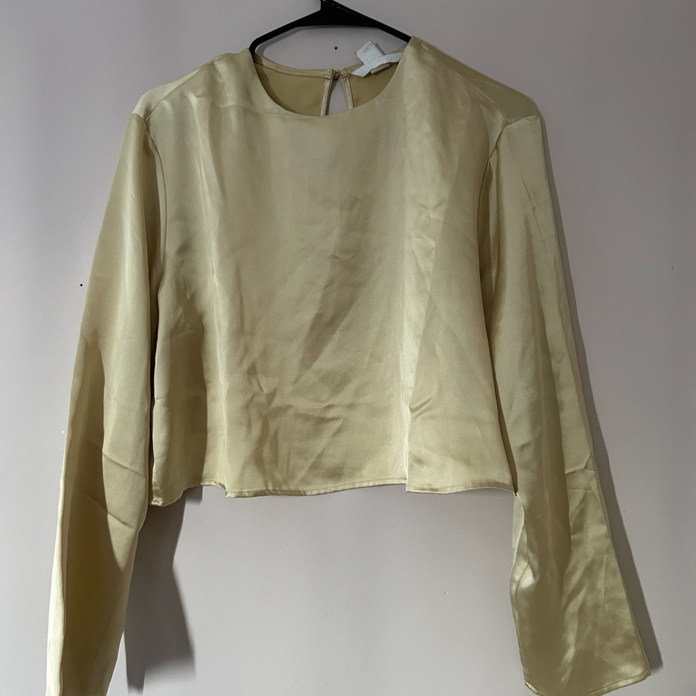 Cropped Satin Top | H&M